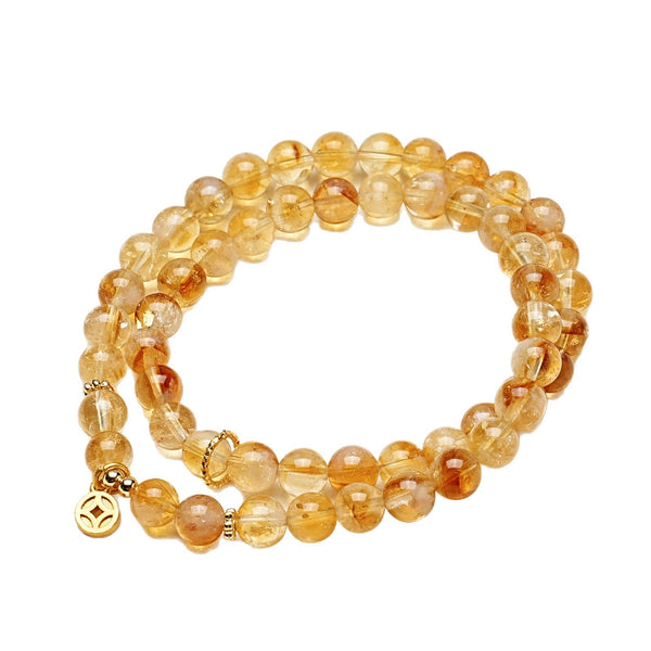 High-Quality Natural Yellow Turquoise Crystal Beaded Bracelet for Women