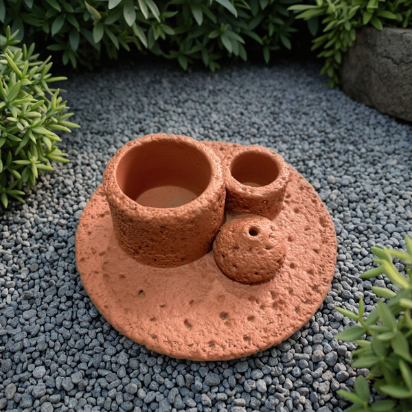 Multi-Function Sage Incense Burner Peruvian Wood Tool Holder