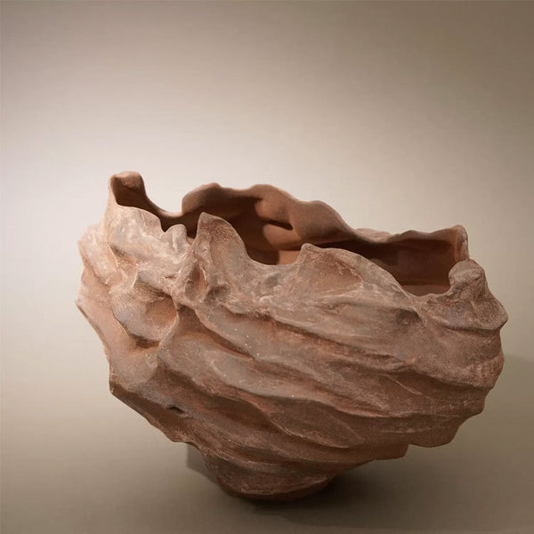 Element of Earth. Modern minimalist creative handmade flowerware for hotel and guesthouse model rooms, artistic vases, decorative items.