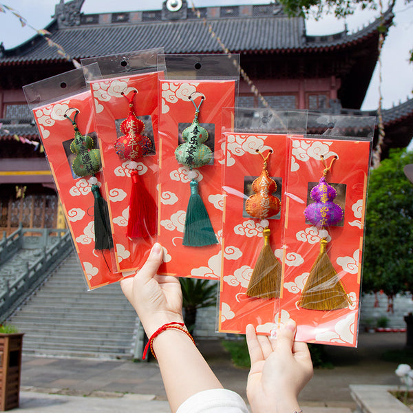 Lucky Gourd Perfume Pouch Charm Pendant Car Accessory