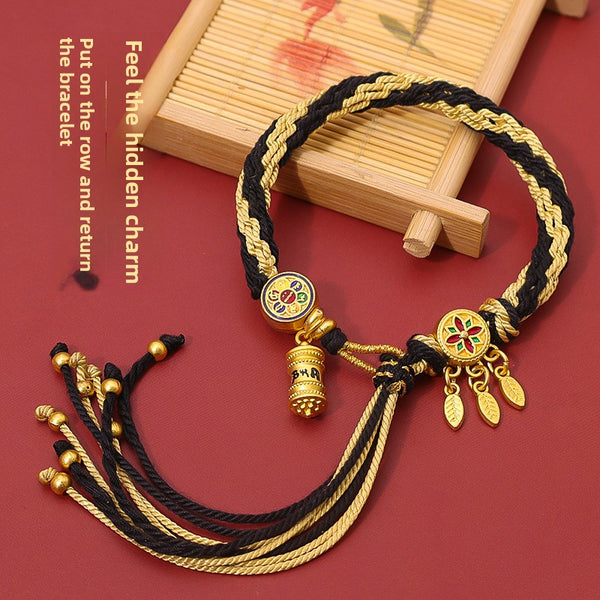 Tibetan Hand Rope Bracelet Women Ethnic Woven