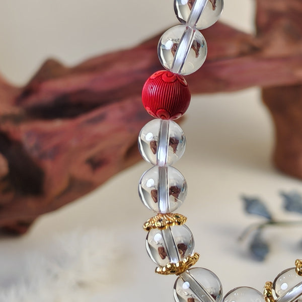 Pure White Crystal Bracelet - The Metal Element's Radiance of Clarity