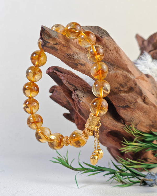 Pure Citrine Crystal Bracelet