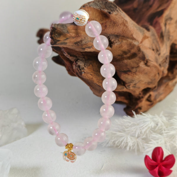 Natural Rose Quartz Bracelet - The Gentle Power of Love Energy