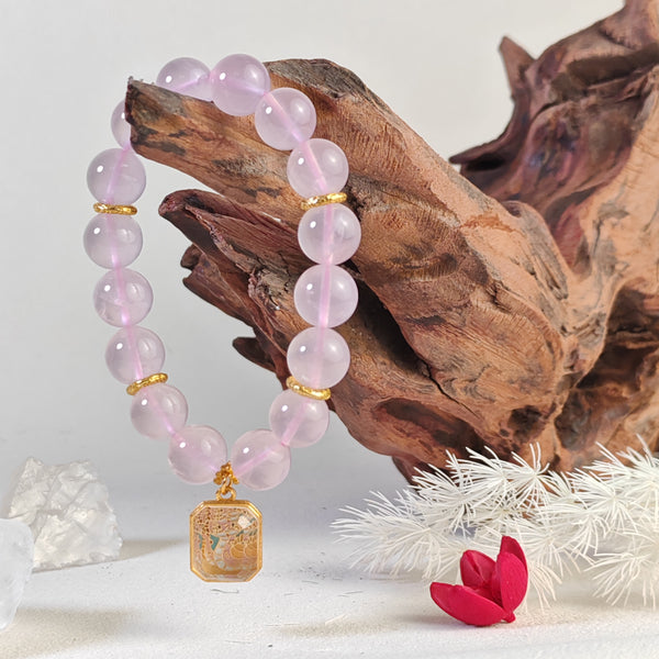 Natural Rose Quartz Bracelet - The Gentle Power of Love Energy