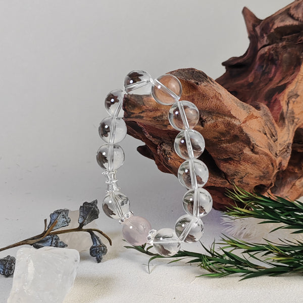 Pure White Crystal Bracelet - The Metal Element's Radiance of Clarity