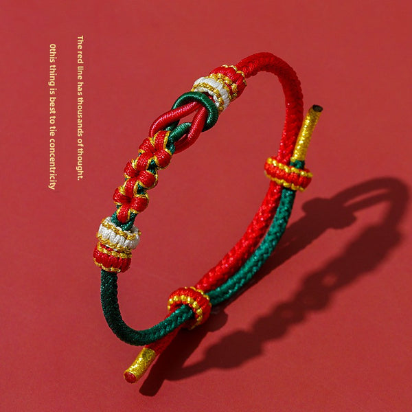 Couples Handcrafted Bracelet DIY Gold Bead Accessories