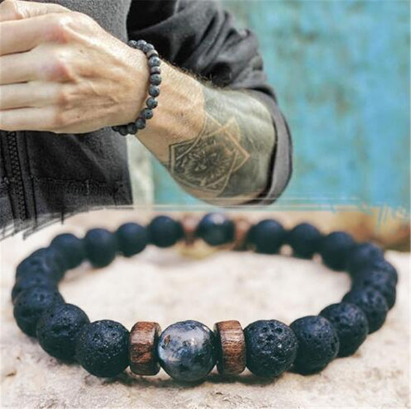 Men's Same Style Volcanic Stone Bracelet Direct