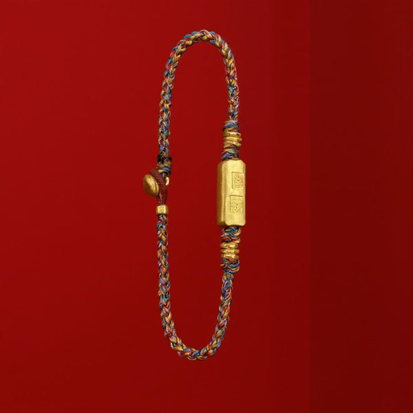 Tibetan Style Energy Lucky Bracelet Women Retro Handmade Colorful Rope